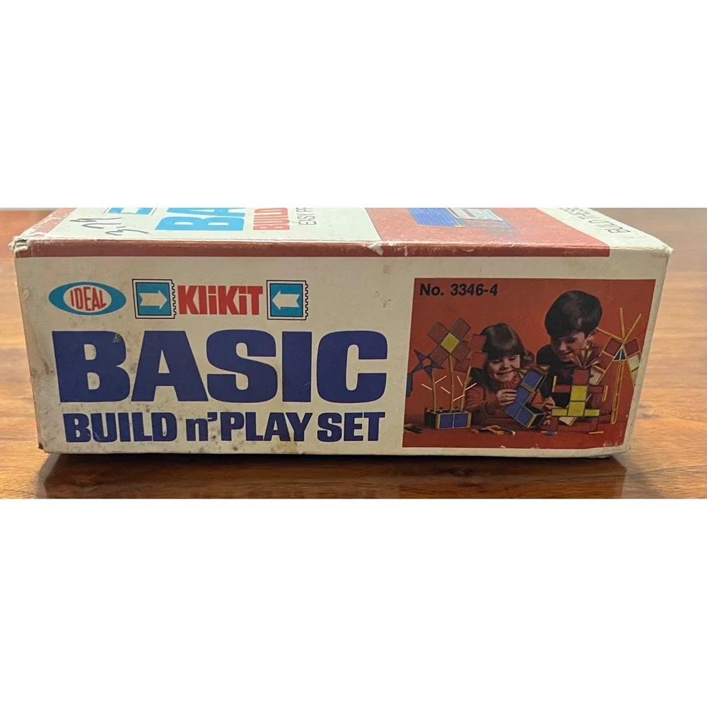 Ideal KliKit Basic Build n‎ Play Set Building Toy Vintage 1960s